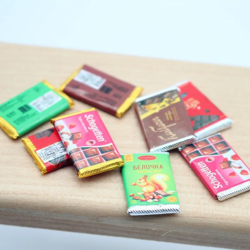 4 ชิ้น โมเดลขนมช็อกโกแลตขนาดเล - Chocolate Snack บทวิจารณ์และราคา
