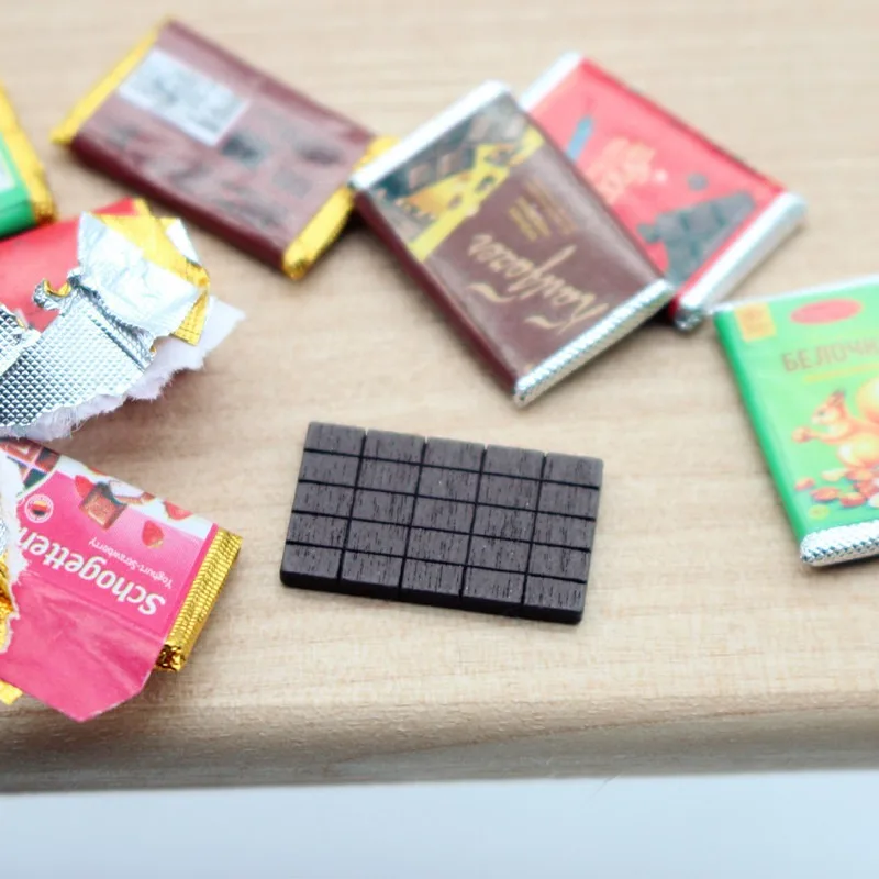 4 ชิ้น โมเดลขนมช็อกโกแลตขนาดเล - Chocolate Snack บทวิจารณ์และราคา
