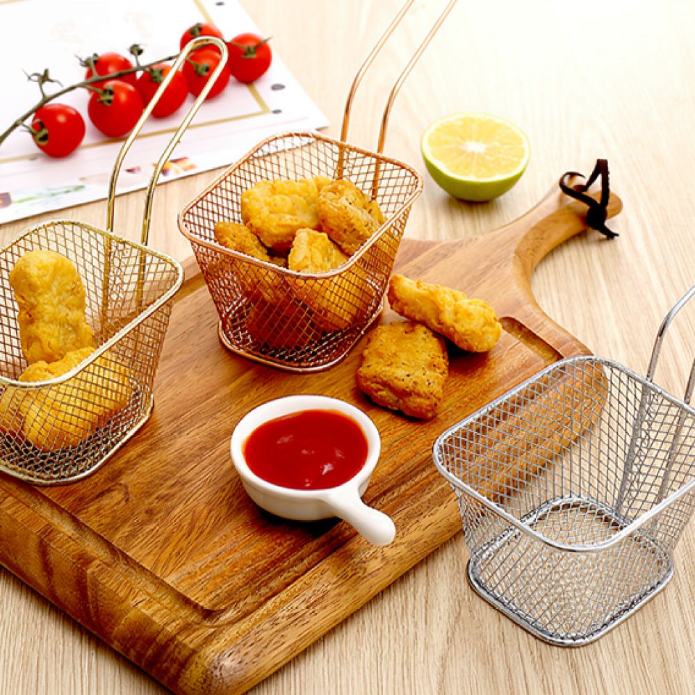 ตะกร้าทอดสี่เหลี่ยมจิ๋วสำหรับต - Food Snacks Catering บทวิจารณ์และราคา