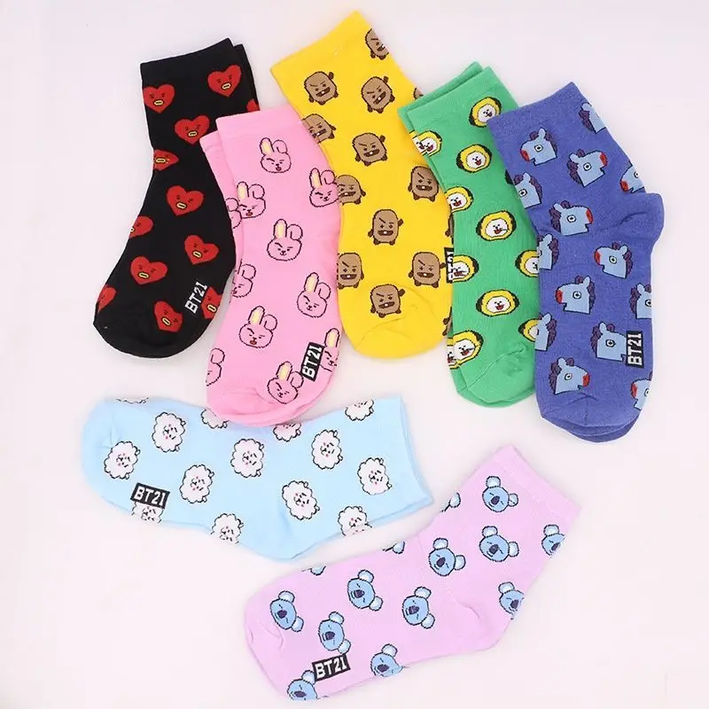 ถุงเท้าครึ่งน่อง BT21 Koya RJ  - Cookies Pack บทวิจารณ์และราคา